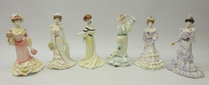 Six Coalport 'Golden Age' limited edition figurines (6)