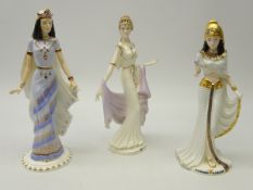 Set three Coalport figurines; 'Queen of Sheba',