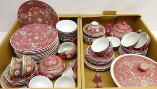 Matched set of Chinese dinner and teaware,