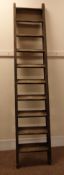 19th century pine heavy duty mill type ladders,
