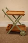 Florenity teak and painted garden tea trolley Condition Report <a href='//www.
