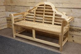 Teak Lutyens style bench, W135cm Condition Report <a href='//www.davidduggleby.