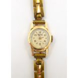 Ladies MuDu 18ct gold wristwatch on plated strap Condition Report <a