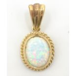 9ct gold opal pendant Condition Report <a href='//www.davidduggleby.