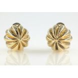 Pair gold earrings stamped Italy 9k approx 5gm gross Condition Report <a