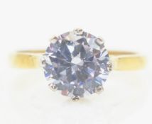 9ct gold cubic zirconia ring hallmarked Condition Report <a href='//www.