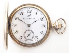 Silver pocket watch by AeroWatch Neuchatel Suisse stamped sterling 925 Condition Report