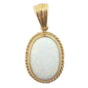 9ct gold opal pendant stamped 375 Condition Report <a href='//www.davidduggleby.