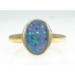 9ct gold triplet opal ring hallmarked Condition Report 2.