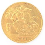 1909 gold half sovereign Condition Report <a href='//www.davidduggleby.