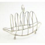 George III silver toast rack by Henry Green London 1796 approx 4oz Condition Report