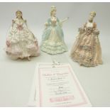 Two Coalport 'Femme Fatales' limited edition figurines 'Marie Antoinette' & 'Madame De Pompadour',