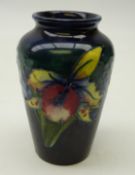 Moorcroft orchid and spring flower pattern vase, circa 1950,