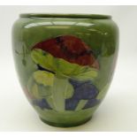 Moorcroft 'Claremont' pattern jardiniere, circa 1914, green painted signature,