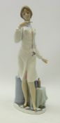 Lladro figure of a nurse checking thermometer,