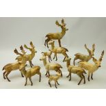 Collection of eleven Beswick Deer including five Stags,