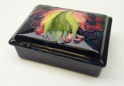 Moorcroft grape and leaf pattern trinket box and cover, circa 1928-1935,