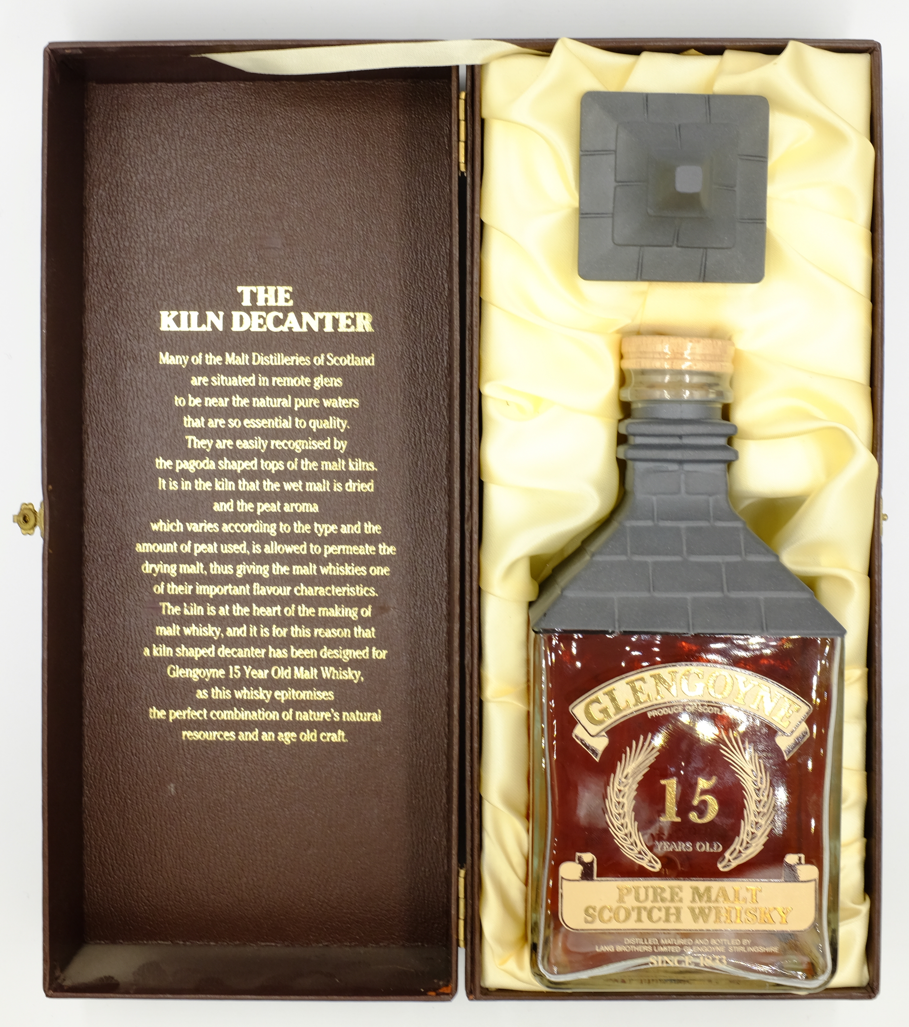 Glengoyne Pure Malt Scotch Whisky, 15 years old in Kiln Decanter with stopper and presentation box, - Image 2 of 2