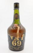 Sanderson VAT 69 Scotch Whisky, in squat bottle with red seal and Geo.