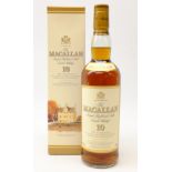 The Macallan Single Highland Malt Scotch Whisky, 10 years old,