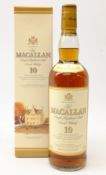 The Macallan Single Highland Malt Scotch Whisky, 10 years old,