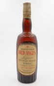 Old Angus Liqueur Blended Scotch Whisky, distilled, blended & bottled by Train & McIntyre Ltd,