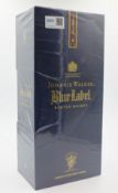 Johnnie Walker Blue Label Scotch Whisky, unopened in cellophane wrapped carton, 43%vol, 1ltr,