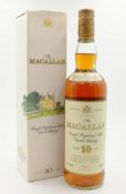 The Macallan Single Highland Malt Scotch Whisky, 10 years old, Matured in Sherry Wood,