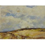 Moorland Landscape, oil on board by William B Dealtry (British 1915-2007) 29.5cm x 39.