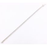 9ct white gold diamond tennis bracelet hallmarked diamonds = 1 carat Condition Report