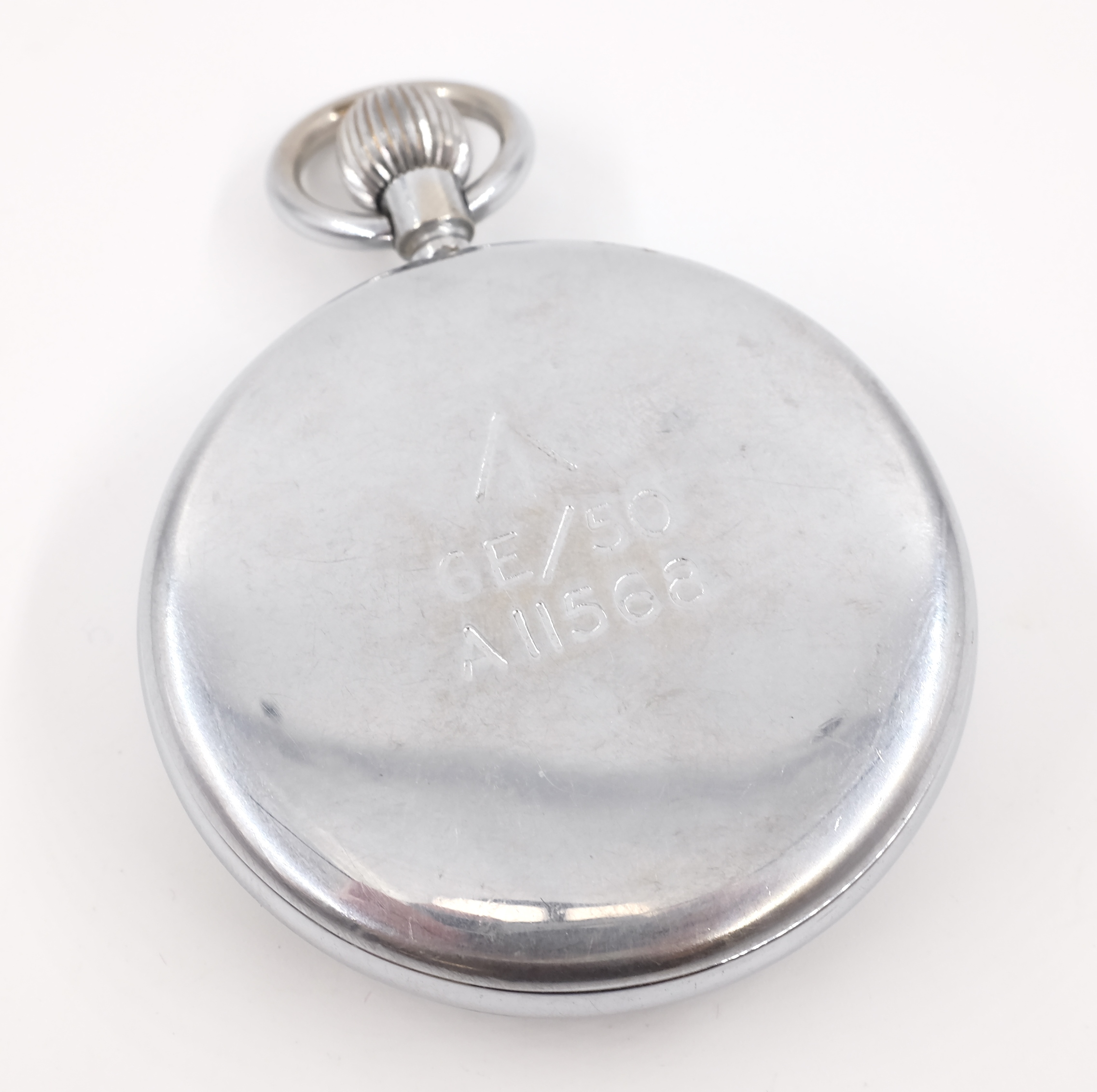 Jaeger-Le Coultre WWII RAF engineers military pocket watch arrow mark 6E/50 A11568 - Image 2 of 4