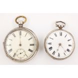 Silver pair cased verge pocket watch by Chapman Loughbrough n 7046 case by John West London 1844