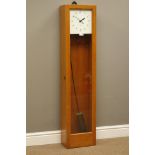 Gents' of Leicester Pul-Syn-Etic Impulse factory slave clock with square white dial,