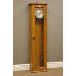 Gents' of Leicester Pul-Syn-Etic Impulse factory slave clock with circular silvered dial,