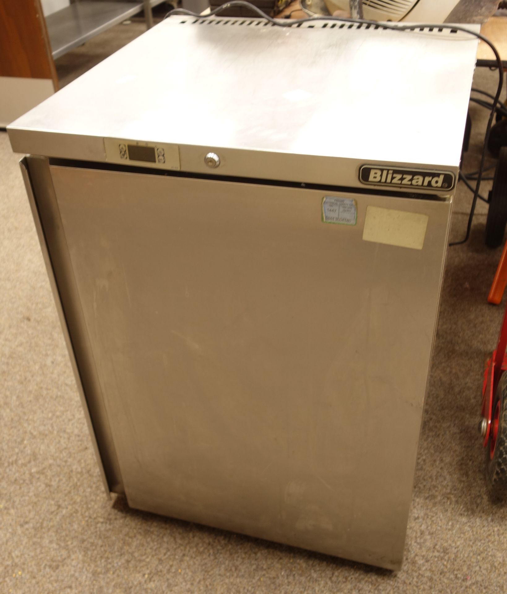 Blizzard commercial stainless steel fridge, W60cm, H82cm,