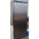 Polar CD084 commercial stainless steel larder fridge, W78cm, H189cm,