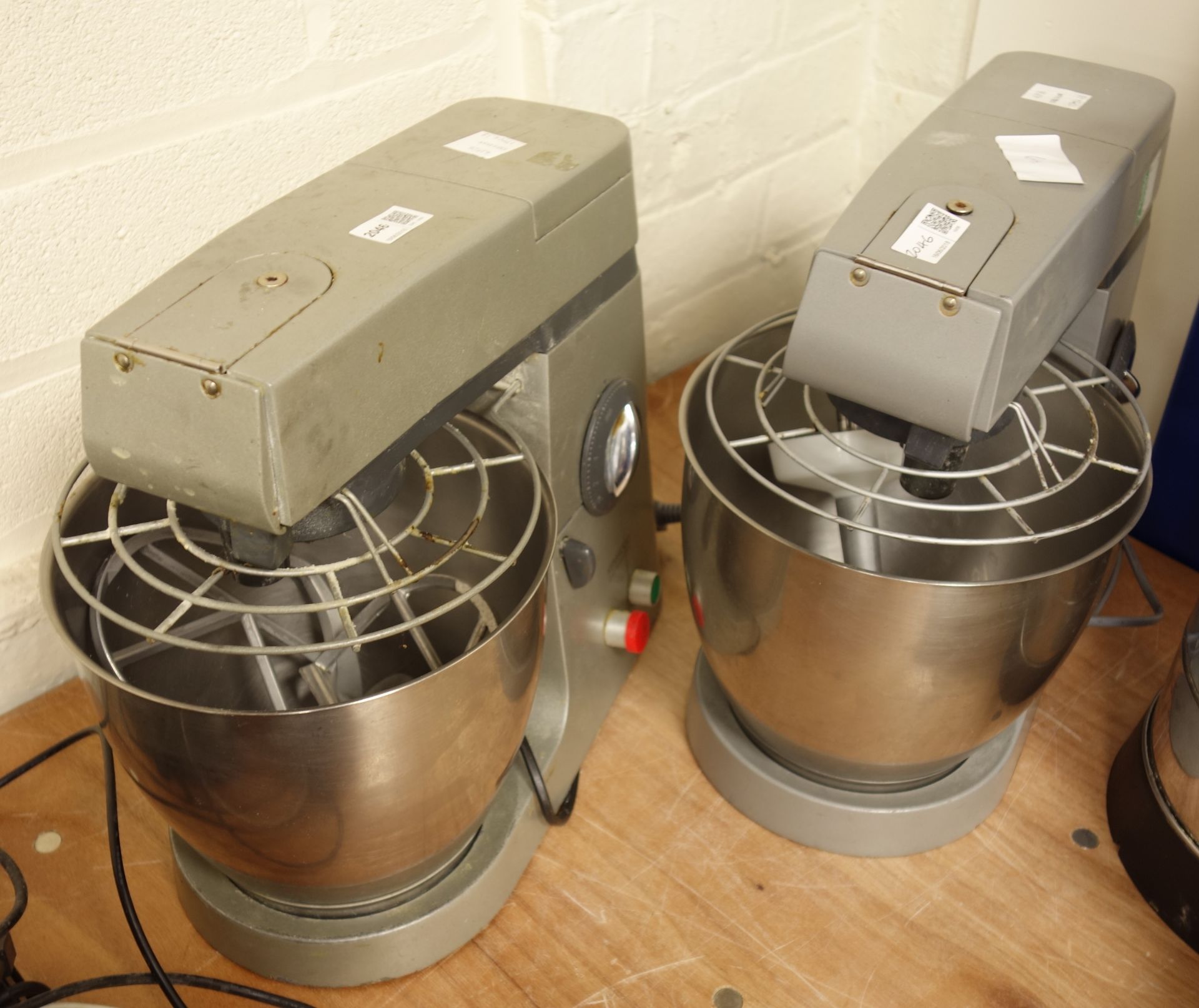 Two Kenwood Professional mixers with stainless steel bowls Condition Report <a