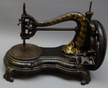 Late 19th century Jones hand Sewing machine,