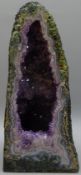 Natural History - Geology - an amethyst geode, H39cm,