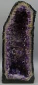 Natural History - Geology - an amethyst geode, H49cm,