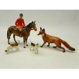 Beswick Huntsman on bay horse,