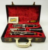 Boosey & Hawkes of London Regent clarinet in fitted hard case, no.