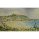 South Bay Scarborough, watercolour signed by Alan Stuttle (British 1939-) 31.5cm x 51.