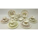 Royal Doulton 'Brambly Hedge' tea ware comprising, tea pot, sugar basin, milk jug, Winter, Spring,