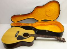 Yamaha FG-410 acoustic six string guitar in fitted hard case Condition Report