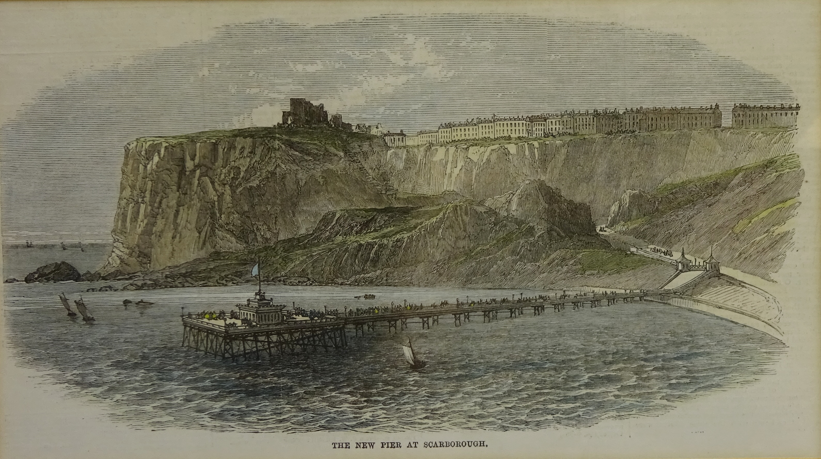 Scarborough Interest - eight 19th century engravings including 'Cliff and Terrace', printed by C. - Bild 6 aus 9