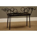 Wrought metal plant stand, W90cm, H55cm Condition Report <a href='//www.
