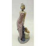 Lladro Art Deco style figure 'Couplet lady',