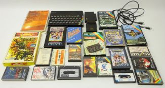 Sinclair ZX Spectrum console with games including; blade runner, scrabble,