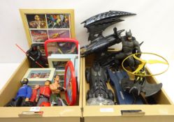 Batman, Action Man, Captain Scarlet & other Action figures, vehicles etc,